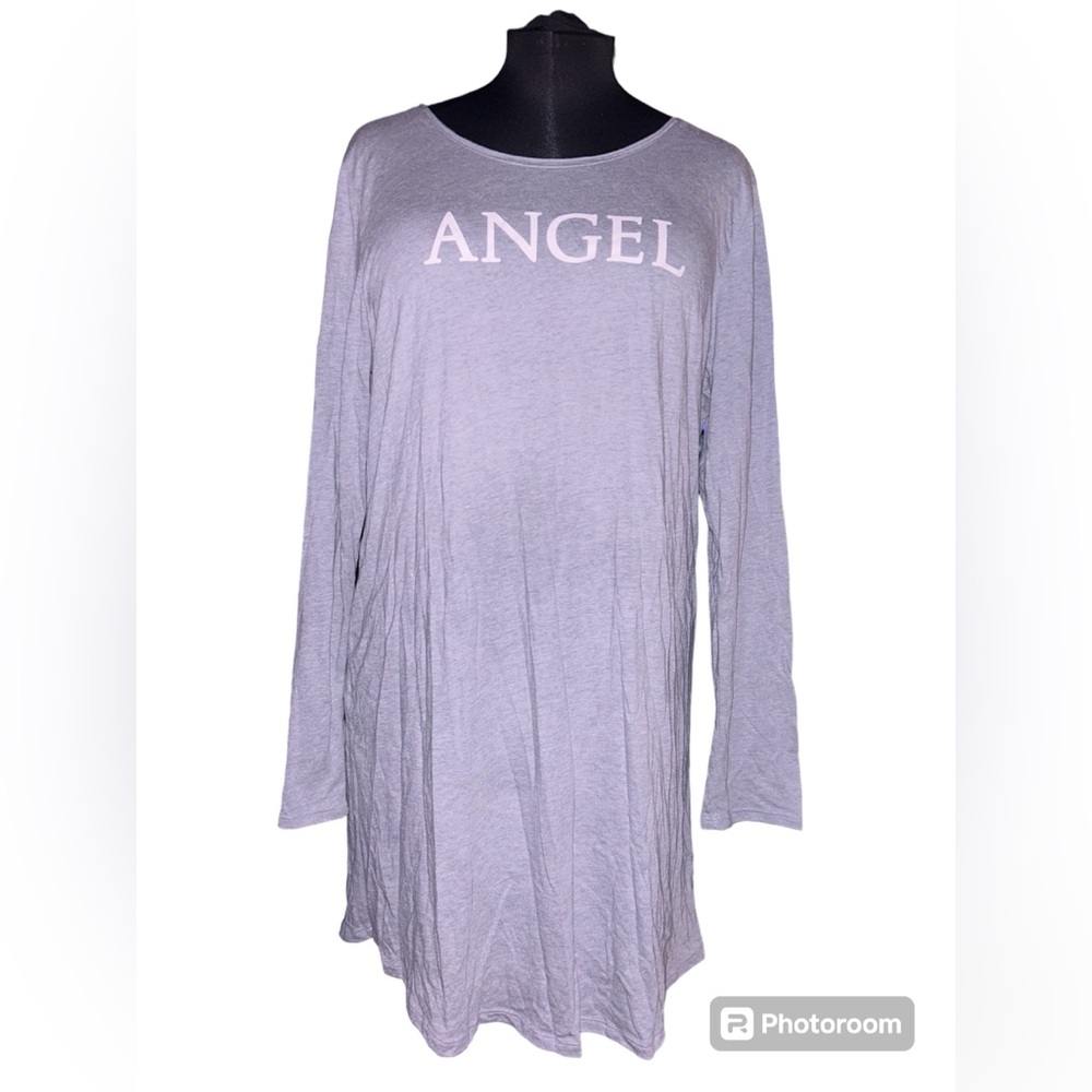 Victoria’s Secret Grey Angel Long Sleeve Nightgown Size XL